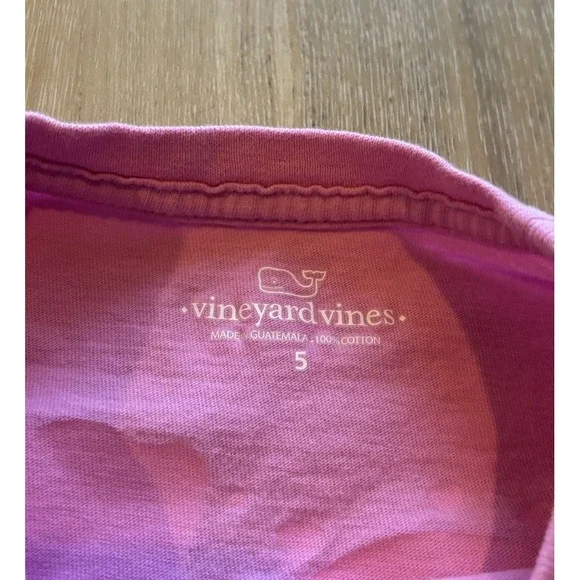 Vineyard Vines Valentine's Day Pink Red Chocolate Long Sleeve T-Shirt Size 5 - Picture 4 of 9